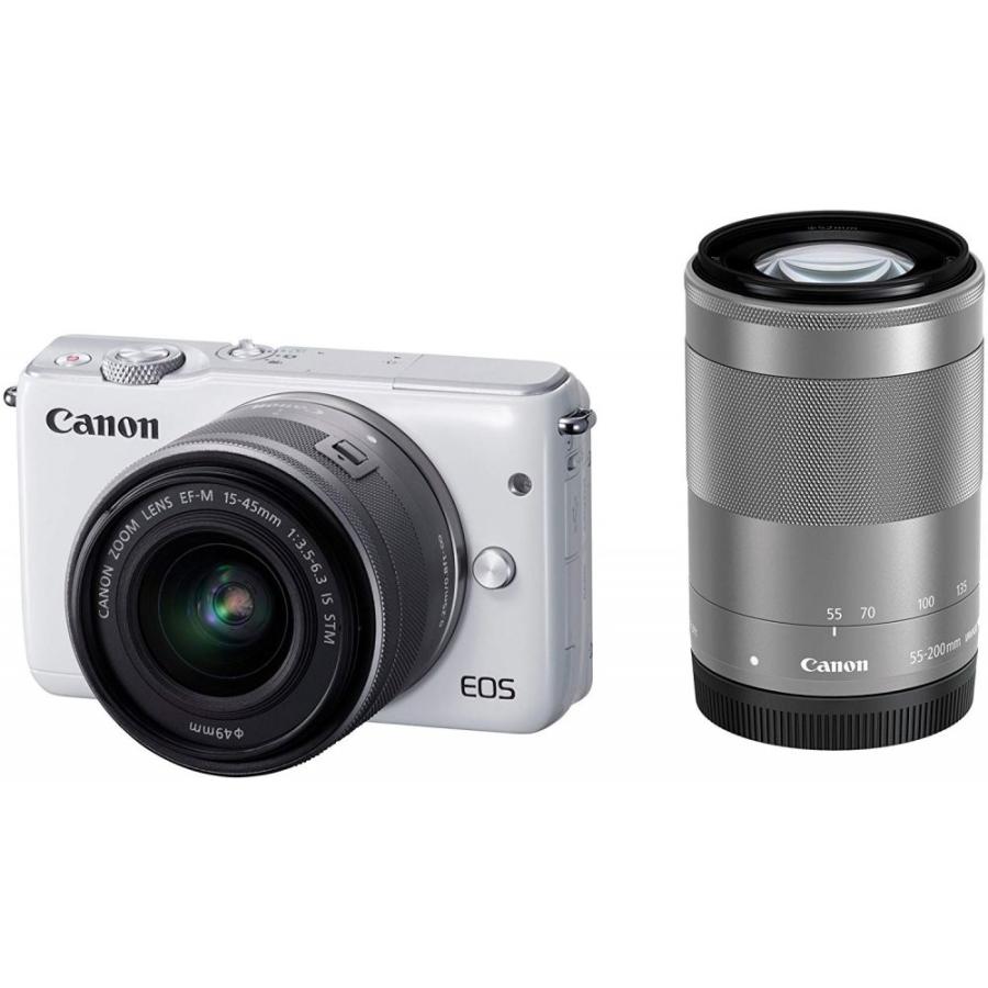 デジタルカメラ Canon EOS M10-WH WZOOMKIT キヤノン（Canon） Canon EOS M10 ダブルズームキット ホワイト