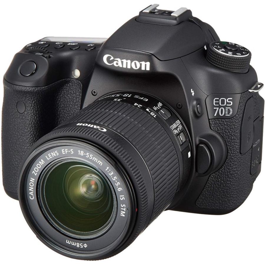 キヤノン Canon EOS70D レンズキット EF-S18-55mm F3.5-5.6 IS STM 付属 <プレゼント包装承ります>｜camera-fanksproshop｜02