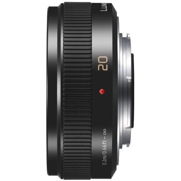 Panasonic G 20mm/F1.7 II ASPH. 単焦点レンズ ブラック 良品 動作確認済み 1ヶ月保証付 交換レンズの画像