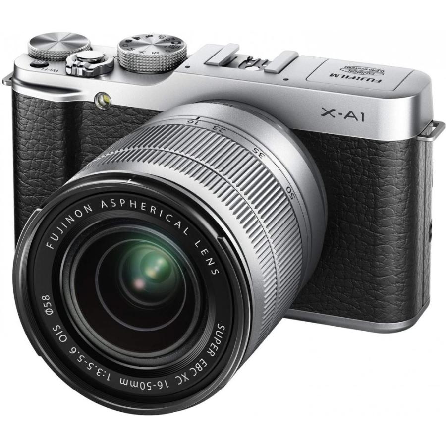 FUJIFILM X-A1ズームレンズキット ズームレンズキット シルバー 良品 動作確認済み 1ヶ月保証付 小型軽量 ミラーレスの画像