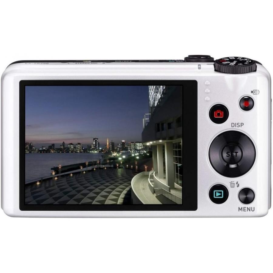 カシオ CASIO EXILIM EX-ZR200 ホワイト EX-ZR200WE SDカード付き 