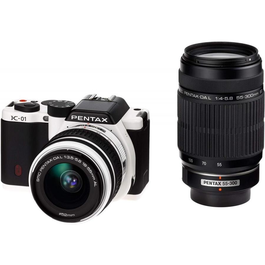 ペンタックス PENTAX K-01ダブルズームレンズキット ホワイト/ブラック 