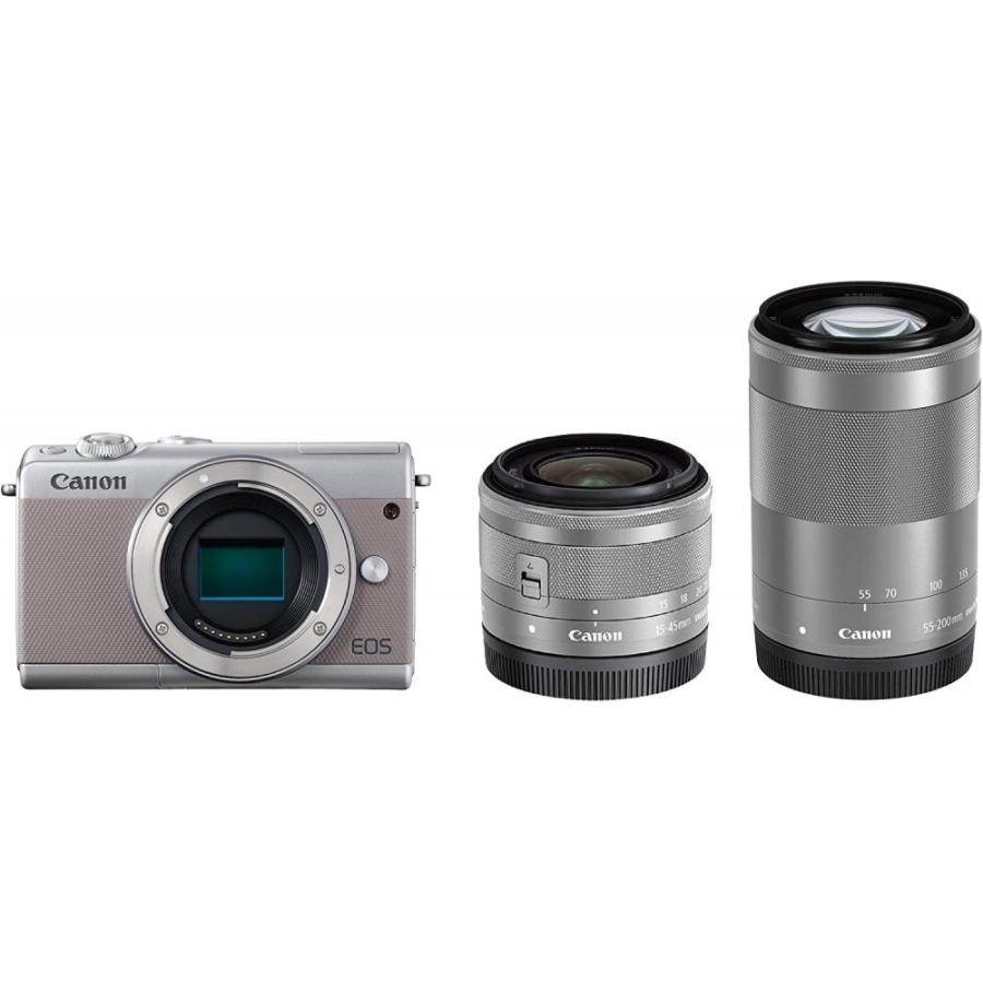 キヤノン（Canon） Canon EOS M100 ダブルズームキット グレー 良品