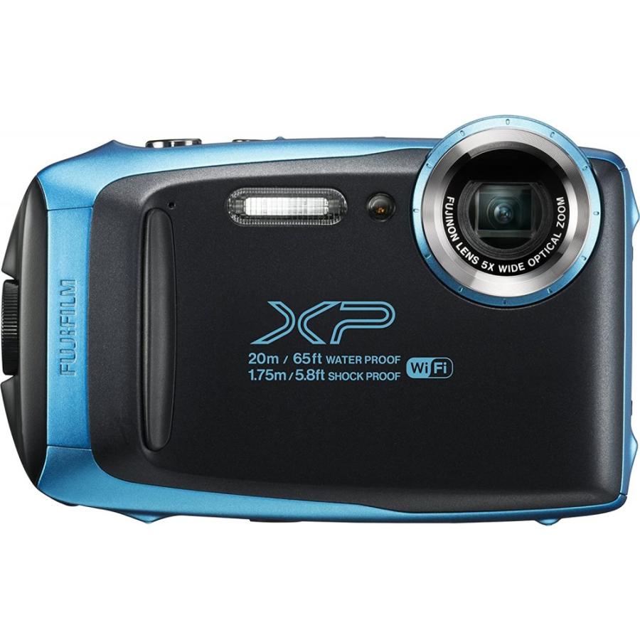 [美品、防水] FUJIFILM Finepix XP130 コンデジ CONTAX（コンタックス） FUJIFILM 防水カメラ XP130 ブルー 良品 動作