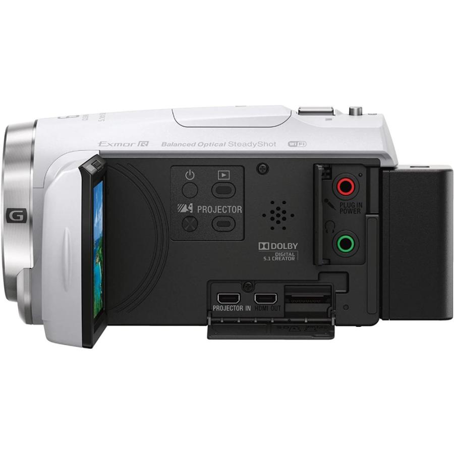 ソニー SONY ビデオカメラ HDR-PJ680 64GB 光学30倍 ホワイト Handycam HDR-PJ680 W｜camera-fanksproshop｜03