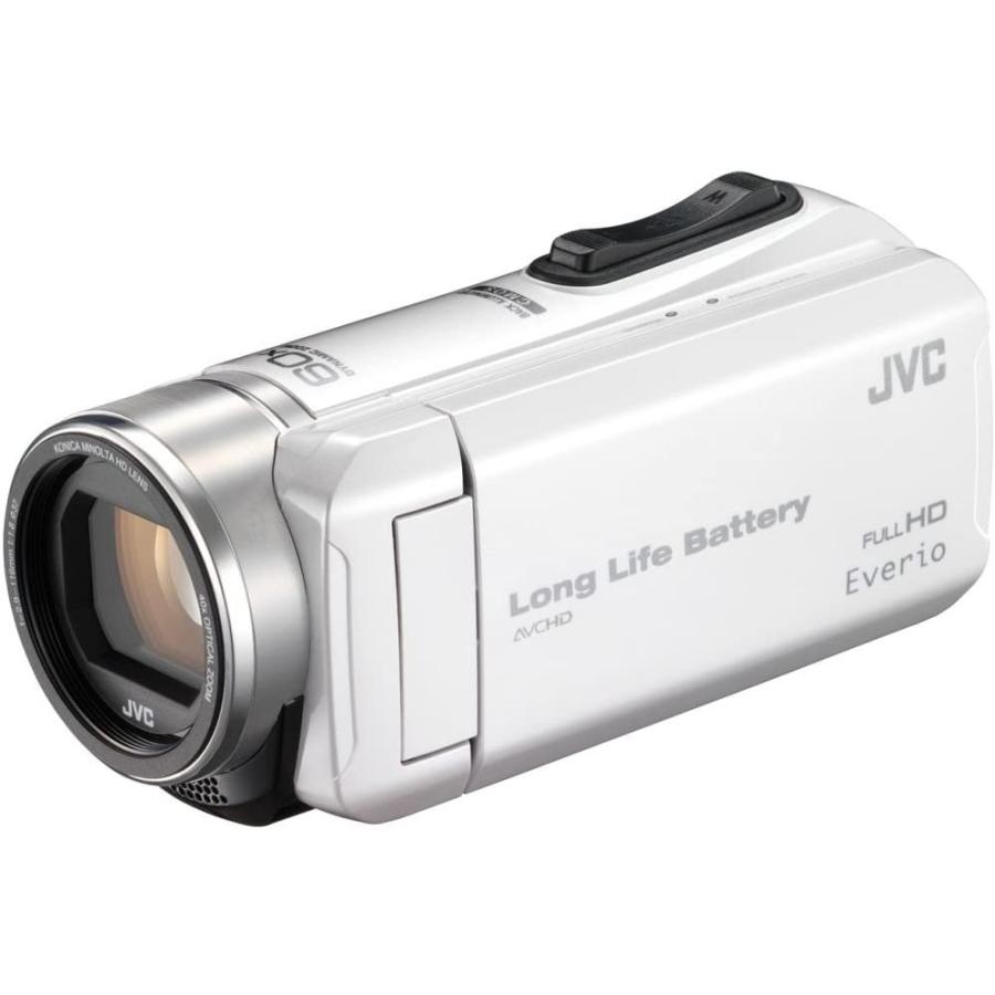 JVC Everio☆予備バッテリー付き CONTAX（コンタックス） JVC Everio R バッテリー ホワイト 良品 動作