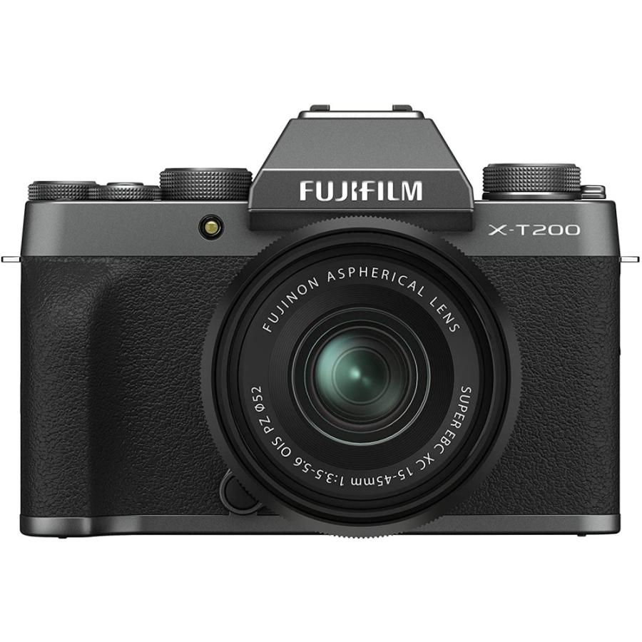 FUJIFILM X-T200 本体とバッテリーとAF単焦点レンズ