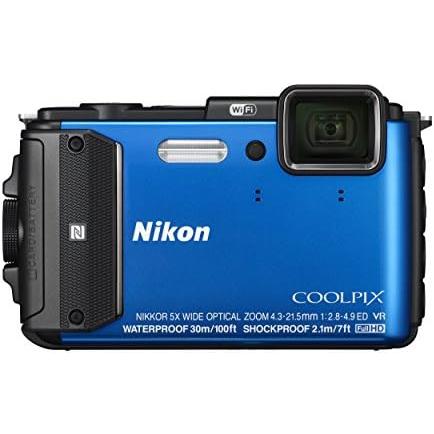 【動作確認済み】NIKON COOLPIX AW130 CONTAX（コンタックス） Nikon COOLPIX AW130 ブルー 良品 動作確認