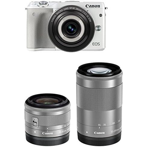 Canon EOS M3 ホワイト 本体 レンズキット　ジャンク品 CONTAX（コンタックス） Canon EOS M3 レンズキット ホワイト 良品