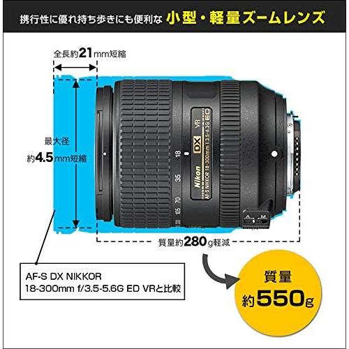 高倍率 ニコン AF-S DX 18-300mm F3.5-6.3G ED VR Nikon AF-S DX NIKKOR 18-300mm f/3.5-6.3G ED VR Lens 2216 B&H