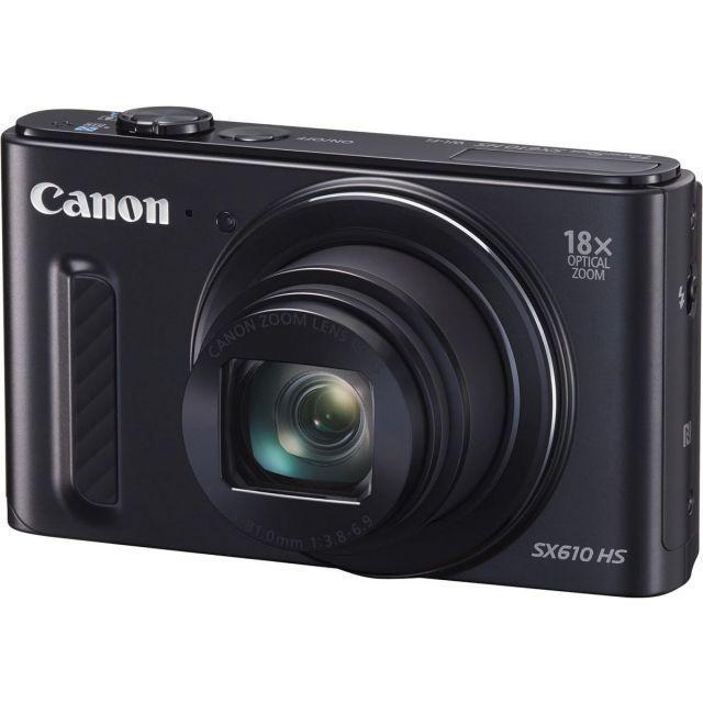 【完動品】Canon SX610 HS コンデジ ブラック 動作確認済 CONTAX（コンタックス） Canon PowerShot SX610 ブラック 良品 動作