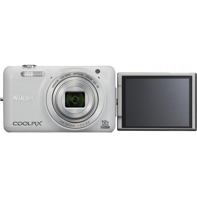 【美品】Nikon COOLPIX S6600 ホワイト　動作確認済 CONTAX（コンタックス） Nikon クールピクス S6600WH ナチュラル