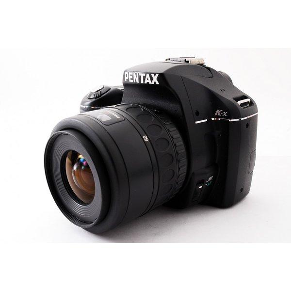 ペンタックス PENTAX K-x ブラック レンズセット 美品  SDカードストラップ付き <プレゼント包装承ります>｜camera-fanksproshop