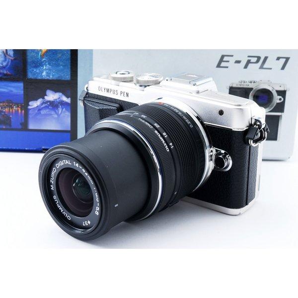 オリンパス（OLYMPUS） OLYMPUS E-PL7 レンズセット シルバー 美品 SD 