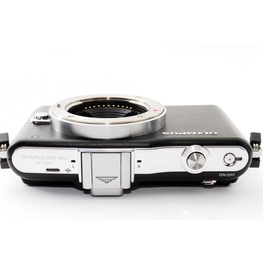オリンパス OLYMPUS E-PM1 レンズキット ブラック 美品 新品 SDカード 