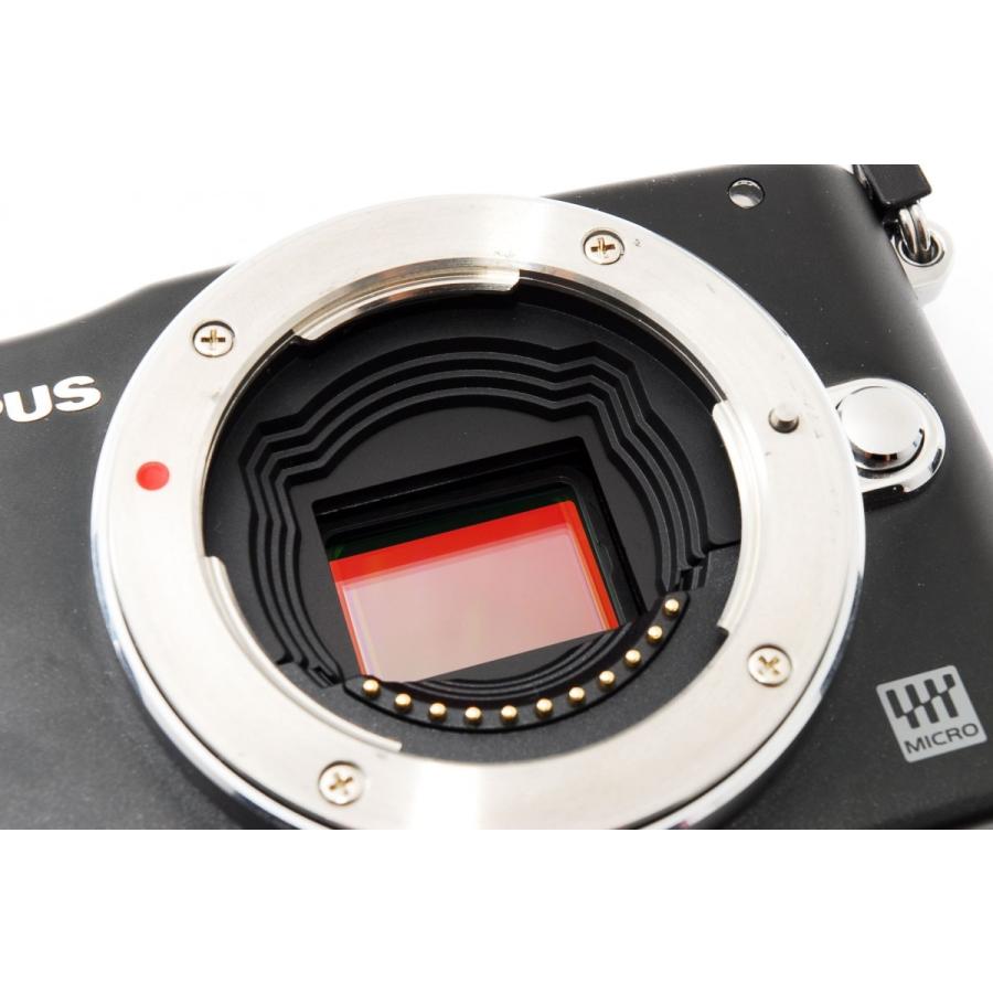 オリンパス OLYMPUS E-PM1 レンズキット ブラック 美品 新品 SDカード 