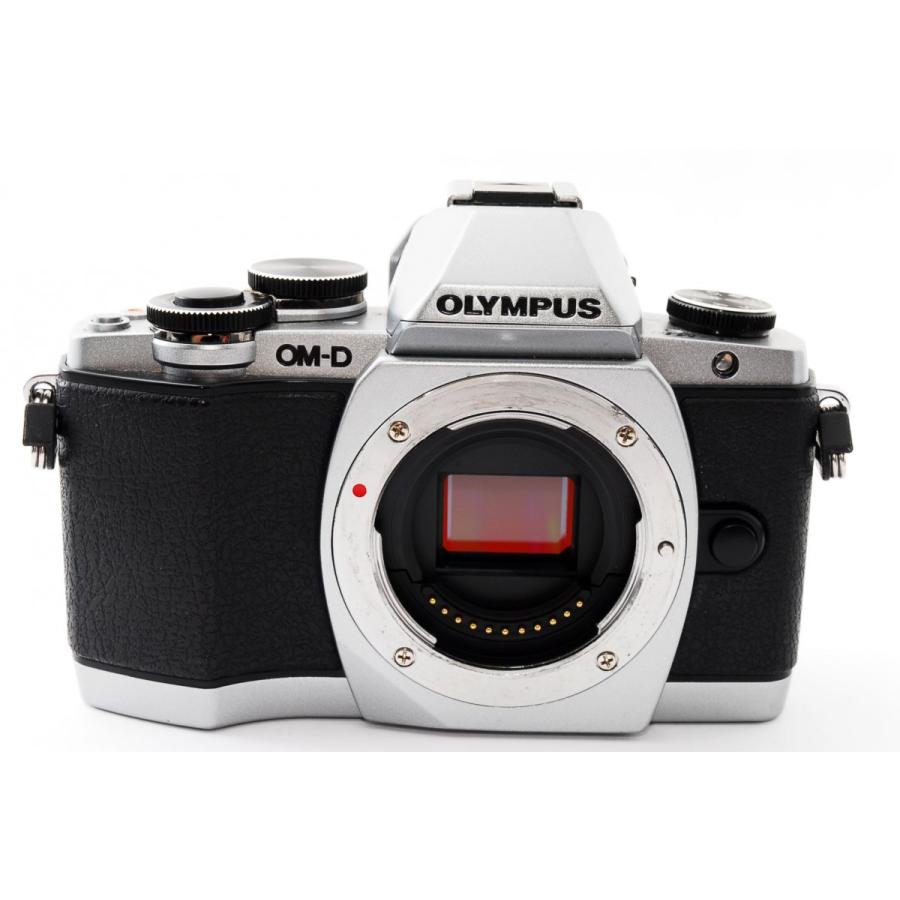オリンパス OLYMPUS OM-D E-M10 シルバー レンズセット 美品 SDカード 