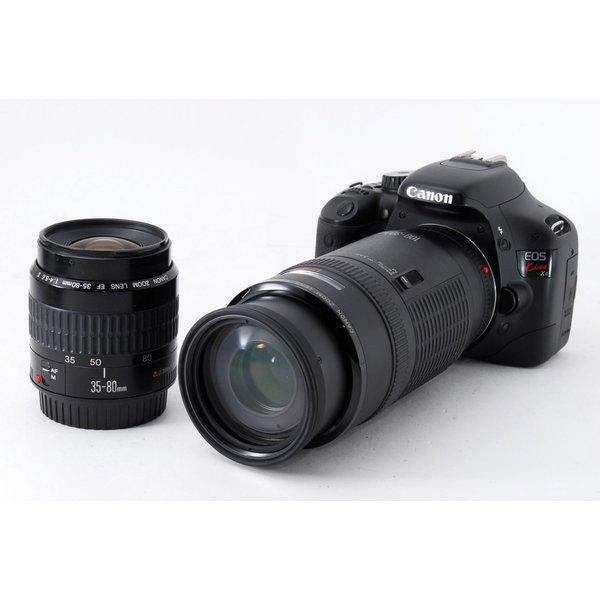 Canon EOS Kiss X4 ダブルレンズセット ブラック 美品 ストラップ付 動作確認済み 1ヶ月保証付 初心者向け