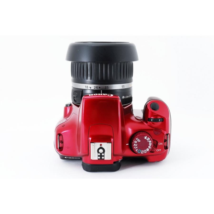 キヤノン Canon Kiss X50 レッド レンズキット 美品 超人気