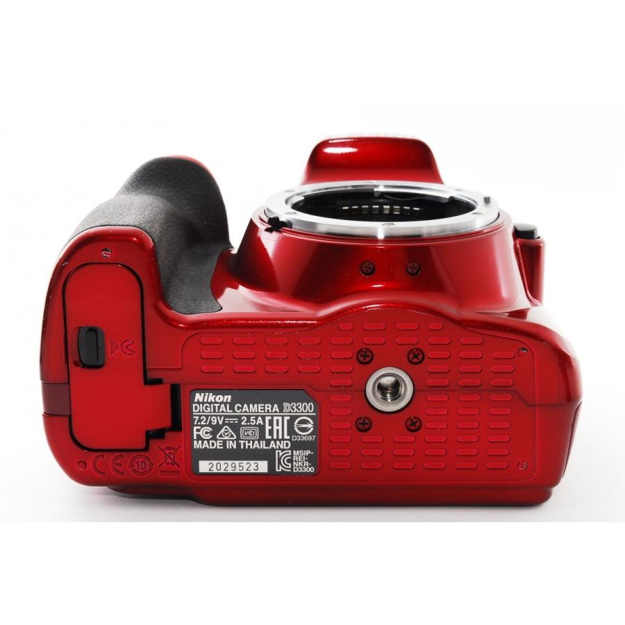 ニコン Nikon D3300 レンズセット レッド 美品 高画質 SDカード ニコン Nikon D3300 レンズセット レッド 美品 高画質 SDカード