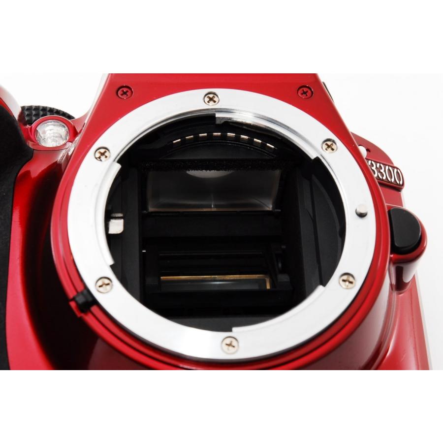 ニコン Nikon D3300 レンズセット レッド 美品 高画質 SDカード ニコン Nikon D3300 レンズセット レッド 美品 高画質 SDカード
