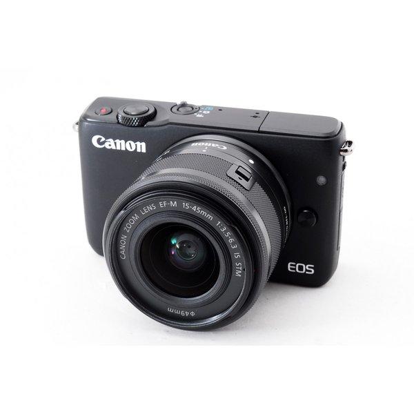 キヤノン Canon EOS M10 レンズキット ブラック 美品 新品 SDカード 