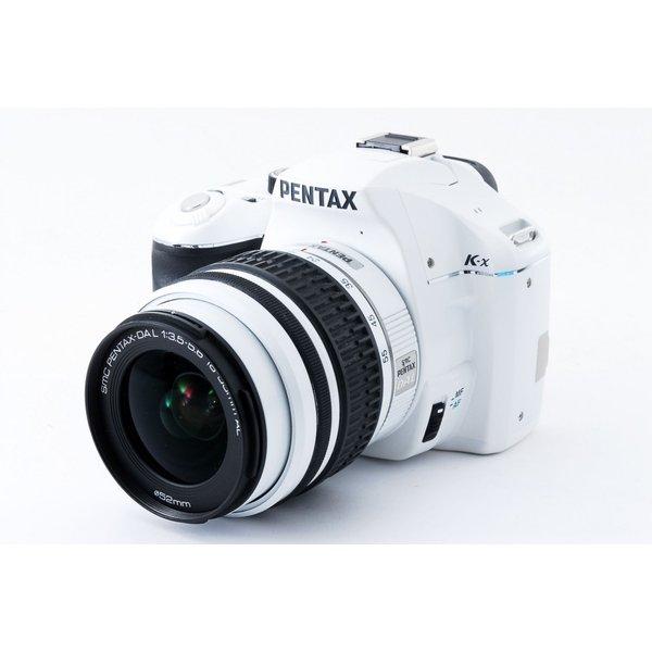 ペンタックス PENTAX K-x レンズキット ホワイト 美品 ストラップ付