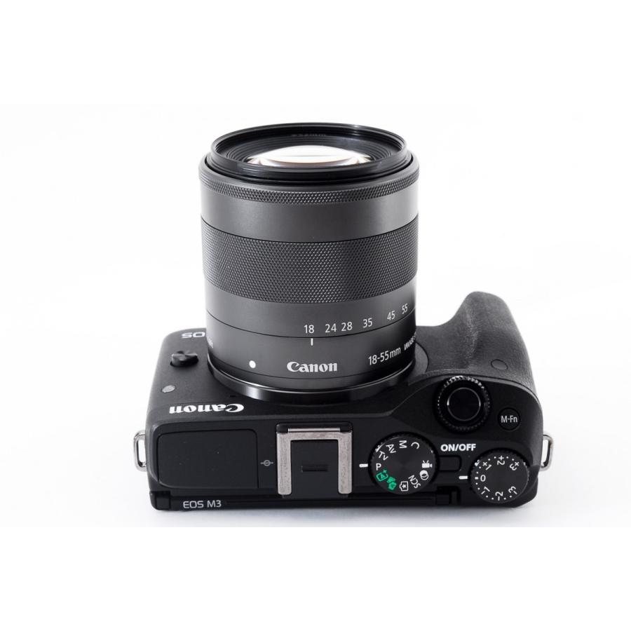 Wi-Fi対応♪ Canon EOS M3 ブラック　18-55mmレンズキット EOS キヤノン Canon M3 レンズキット ブラック ミラーレス 一眼