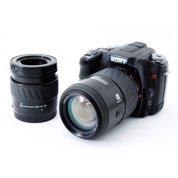 SONY（ソニー） α100 ダブルズームセット 美品 ストラップ付 CFカード
