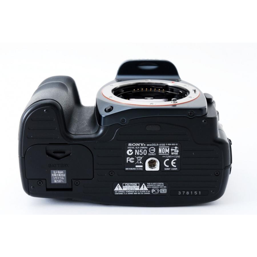 SONY（ソニー） α100 DSLR-A100 初心者に最適 標準望遠ダブルズーム