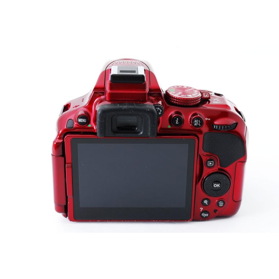 ニコン Nikon D5300 ダブルズームセット レッド 美品 SDカードストラップ付き <プレゼント包装承ります>｜camera-fanksproshop｜06