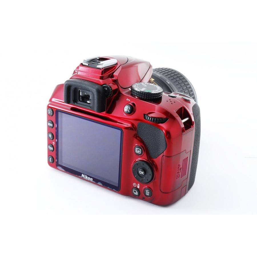【美品】NikonD3400 ニコン Nikon D3400 レンズキット レッド 美品 SDカード付き