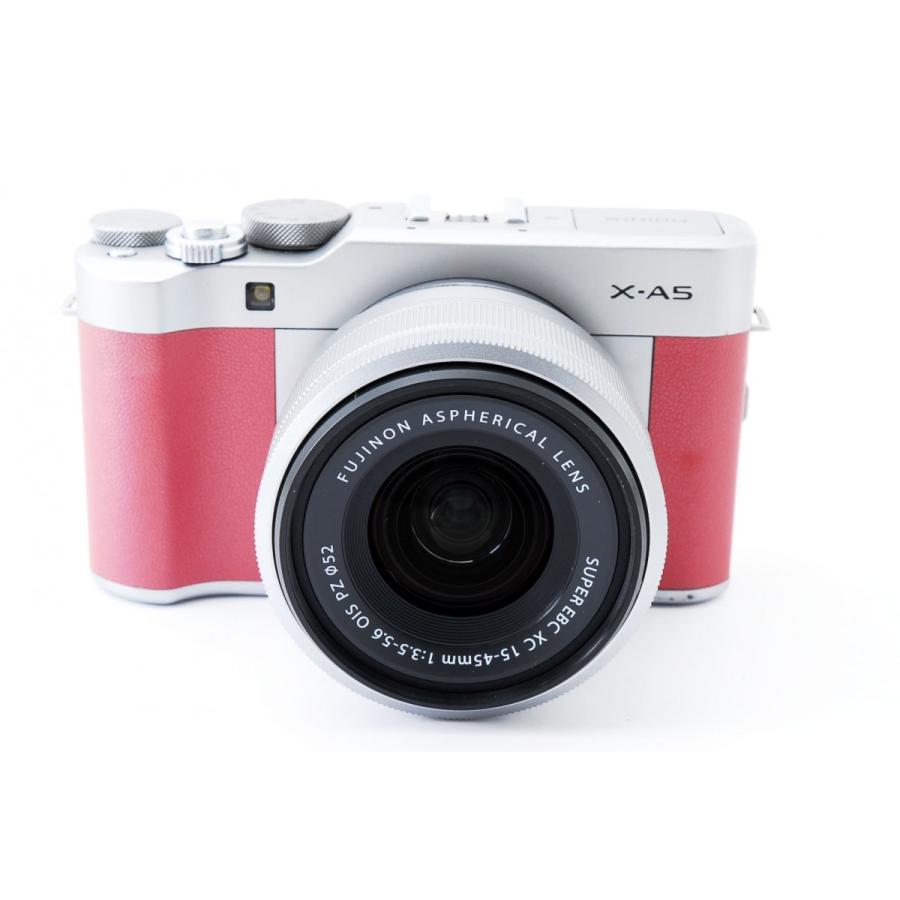FUJIFILM X-A5 レンズキット ピンク 美品 SDカード付 動作確認済み 1ヶ月保証付 小型軽量 ミラーレスの画像