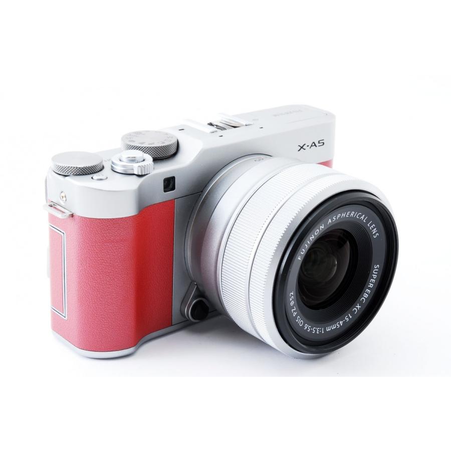 FUJIFILM X-A5 レンズキット ピンク 美品 SDカード付 動作確認済み 1ヶ月保証付 小型軽量 ミラーレスの画像
