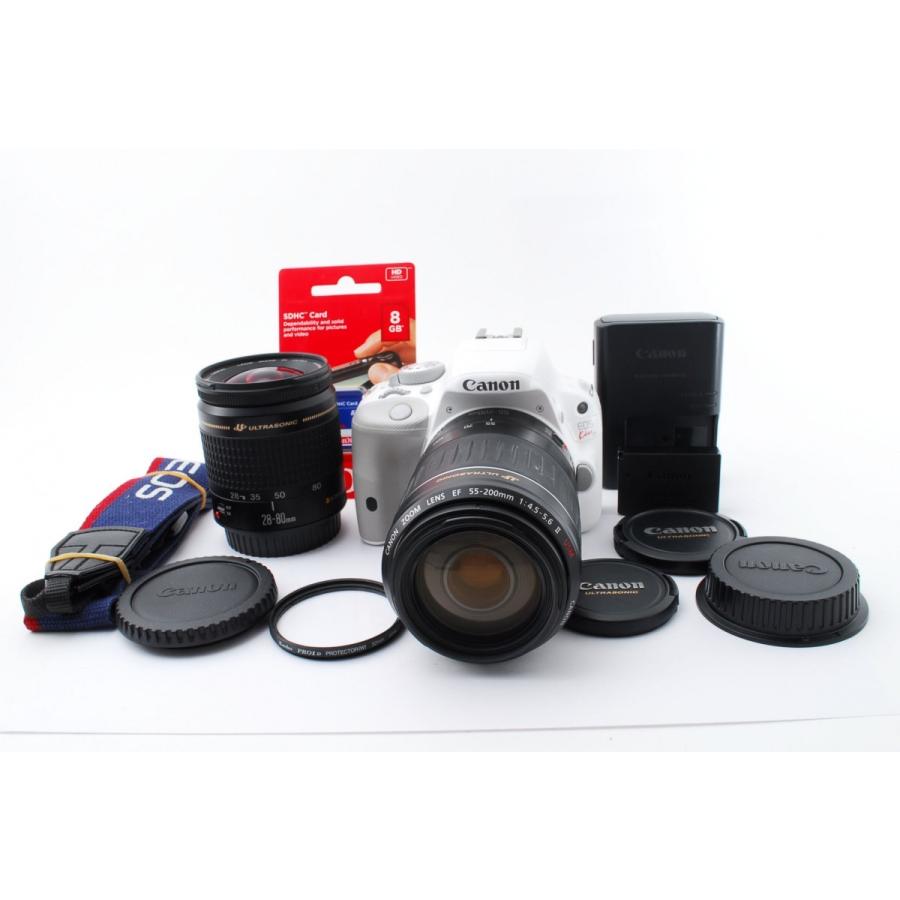 キヤノン Canon EOS Kiss X7 ダブルズームセット ホワイト 美品 キヤノン Canon EOS Kiss X7 ダブルズームセット ホワイト 美品