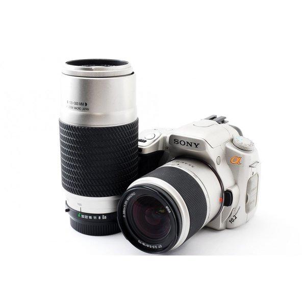 ソニー SONY α300 DSLR-A300 ゴールド 標準＆超望遠ダブルズームセット 美品 初心者に最適 <プレゼント包装承ります>