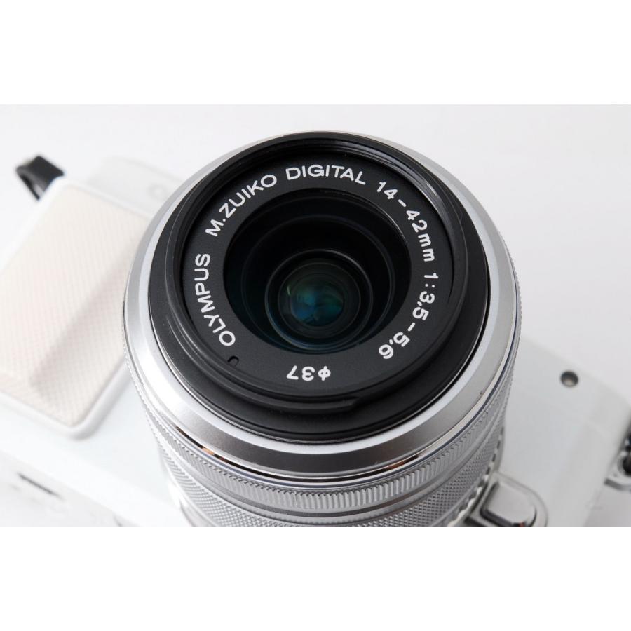 OLYMPUS - ◆極美品◆ OLYMPUS E-PL6 ホワイト レンズキット 付属品完備 オリンパス OLYMPUS E-PL6 ホワイト レンズキット 美品 SDカード