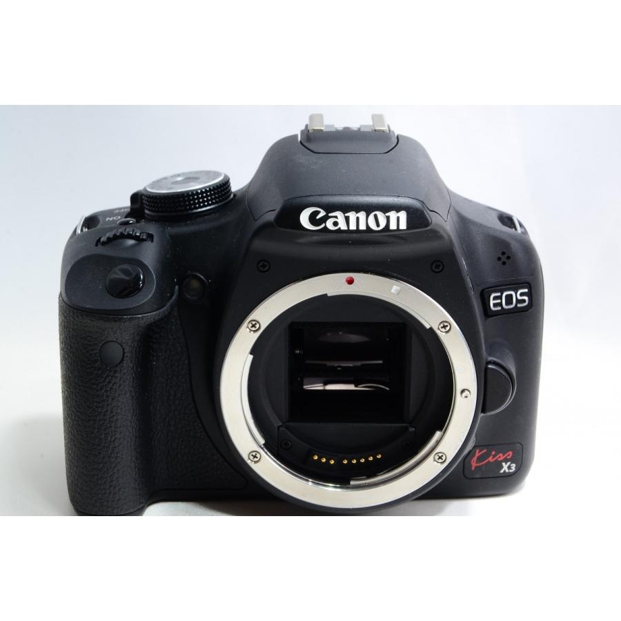 稼働品　Canon EOS Kiss X3 レンズキット SDカード付属 キヤノン（Canon） Canon EOS Kiss X3 ダブルレンズセット ブラック 美