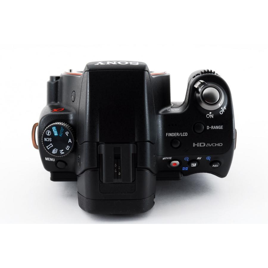 α55 ソニー SONY α55 SLT-A55V ダブルズームセット 美品 レンズフード