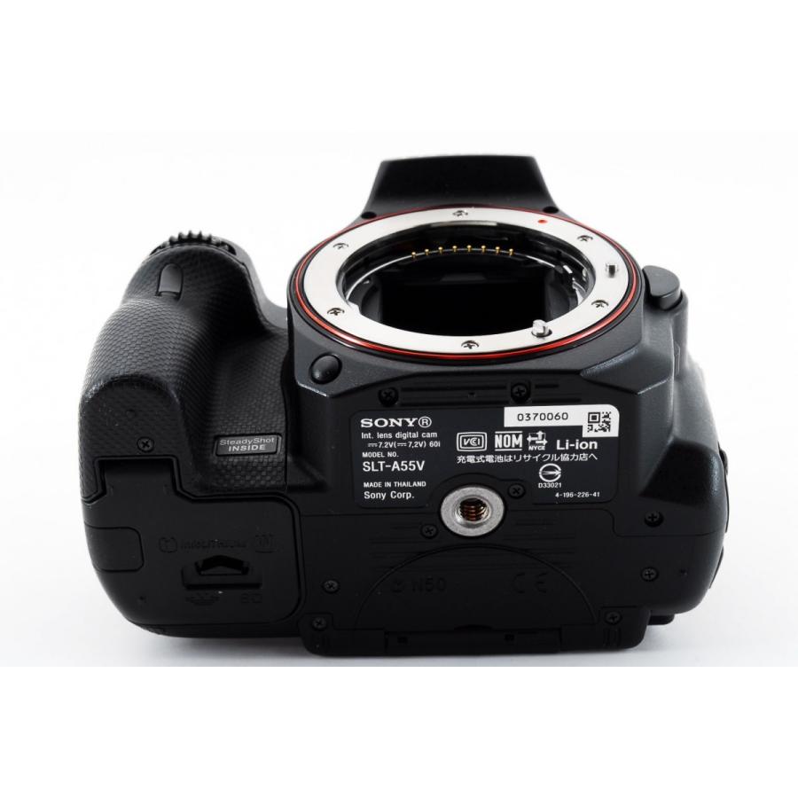 α55 ソニー SONY α55 SLT-A55V ダブルズームセット 美品 レンズフード