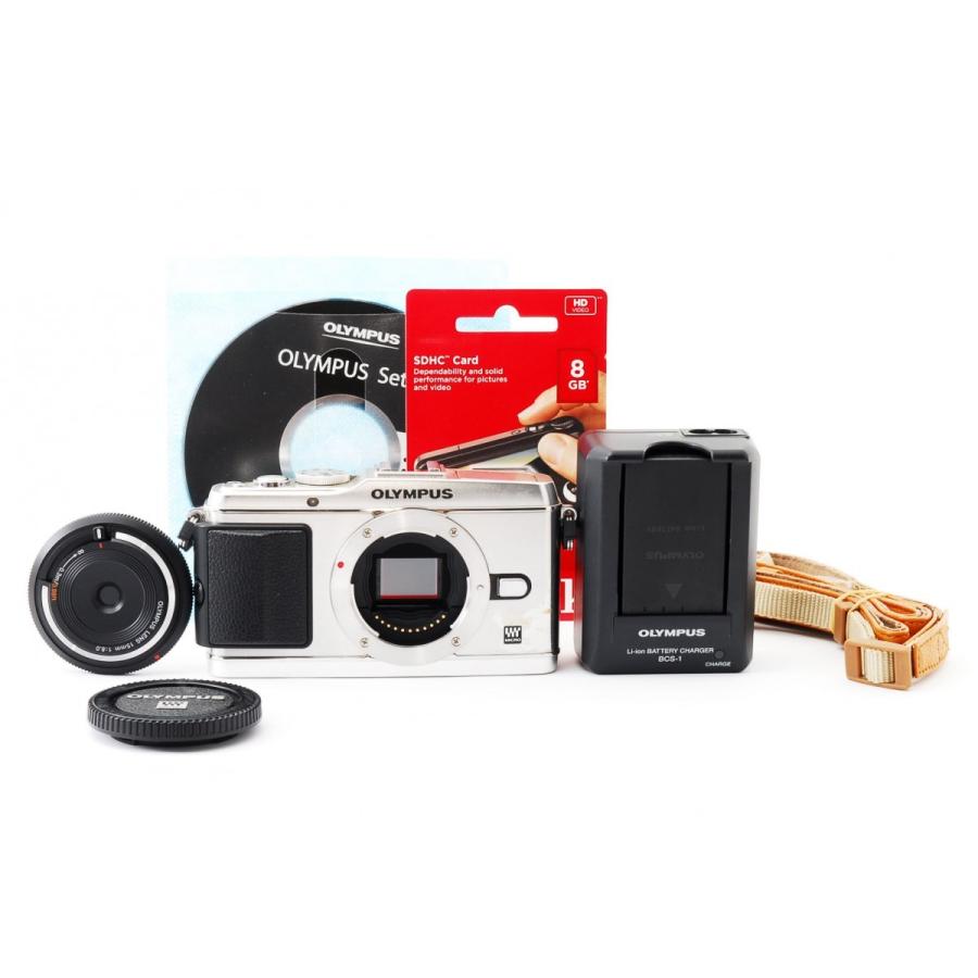 OLYMPUS E-P3 レンズセット シルバー 美品 動作確認済み 1ヶ月保証付 高性能_1