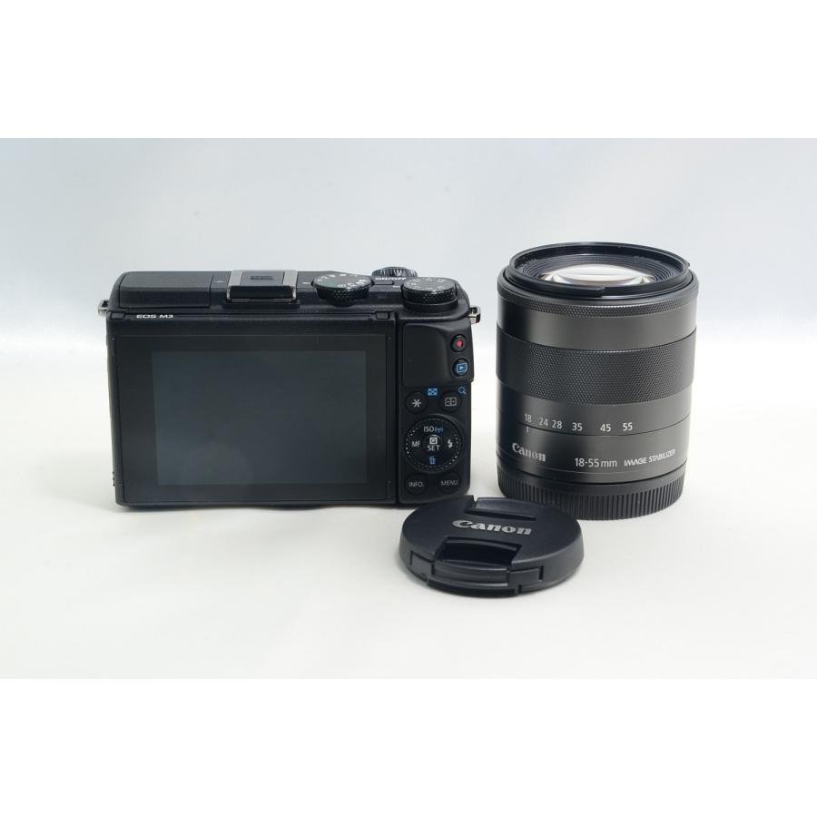 キヤノン Canon EOS M3 ブラック レンズセット 美品 ミラーレス キヤノン Canon EOS M3 ブラック レンズセット 美品 ミラーレス