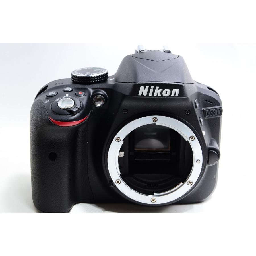 ニコン Nikon D3300 標準&望遠ダブルレンズセット ブラック 美品