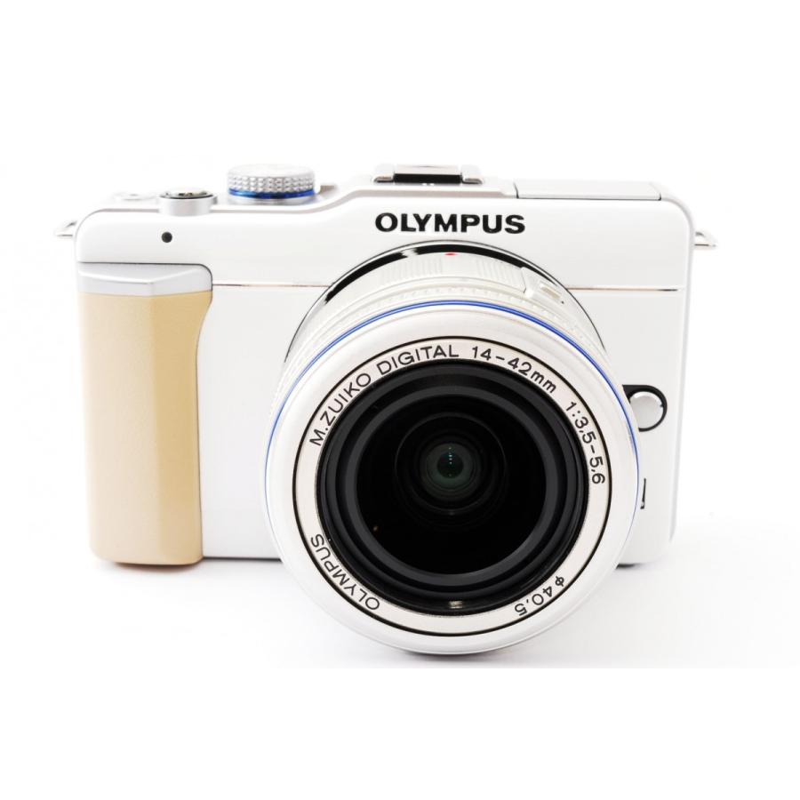 オリンパス（OLYMPUS） OLYMPUS E-PL1 ホワイト レンズセット 美品 SD