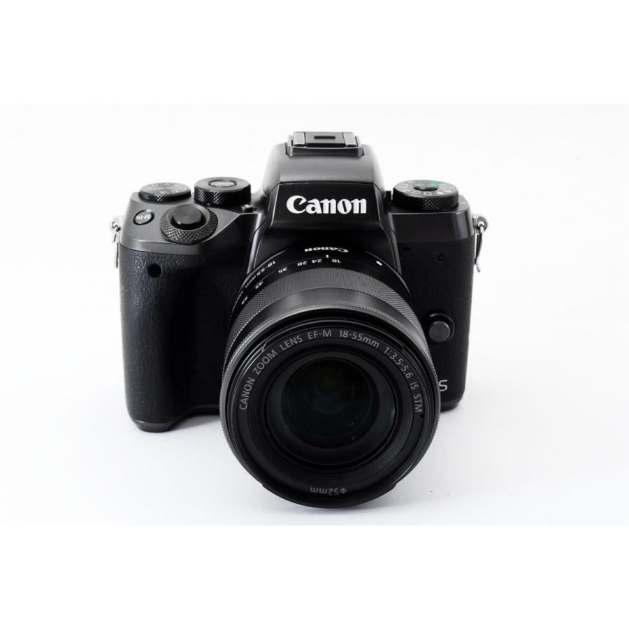 キヤノン Canon EOS M5 ブラック レンズセット 美品 小型軽量 SD