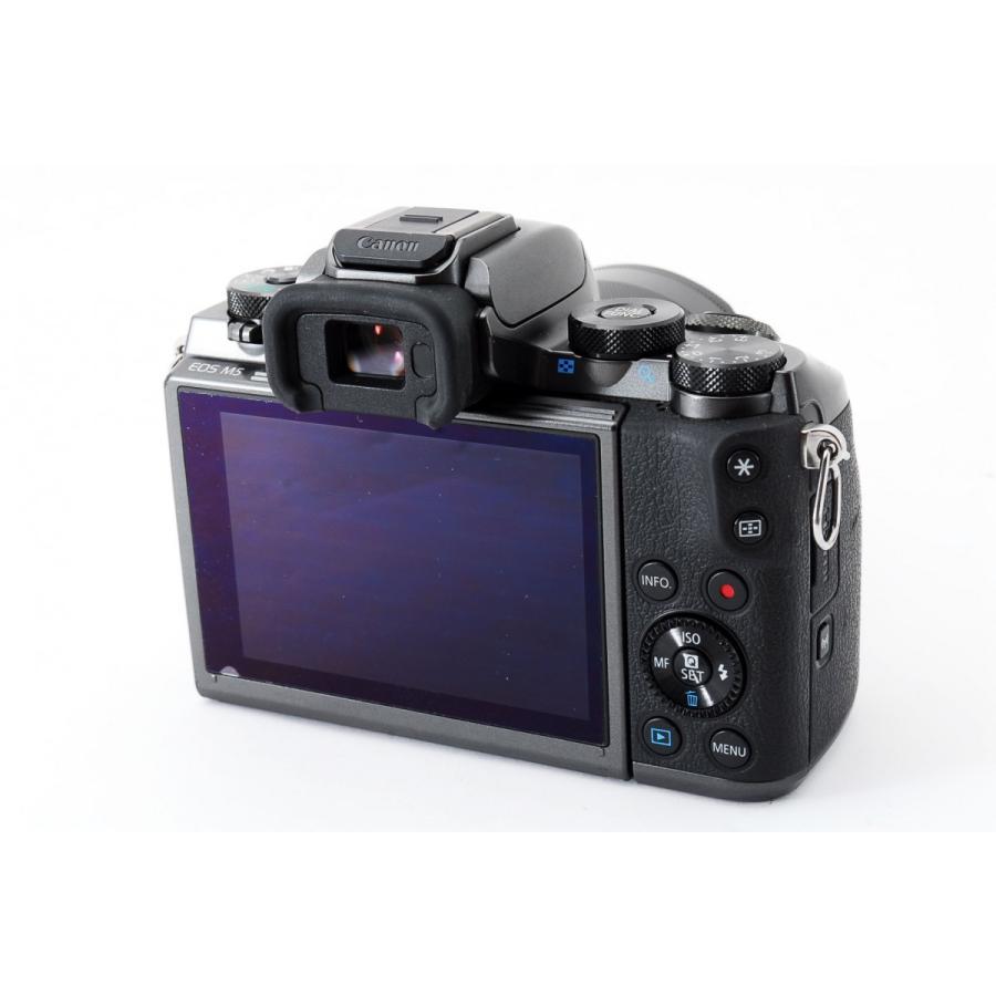 キヤノン Canon EOS M5 ブラック レンズセット 美品 小型軽量 SD