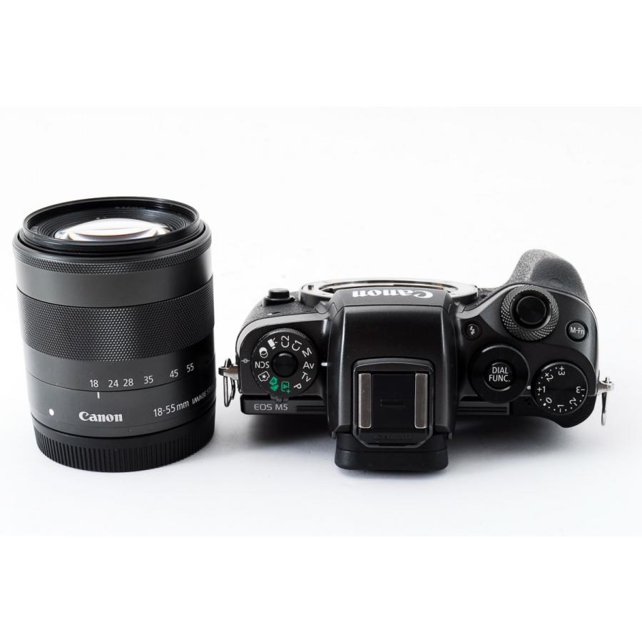 キヤノン Canon EOS M5 ブラック レンズセット 美品 小型軽量 SD