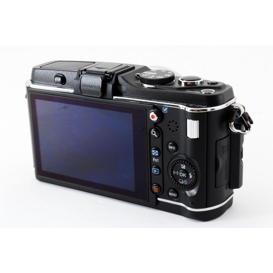 ●超美品●OLYMPUS E-P3 ミラーレスカメラ●付属品全て揃ってます オリンパス OLYMPUS E-P3 レンズセット ブラック 美品 SDカード
