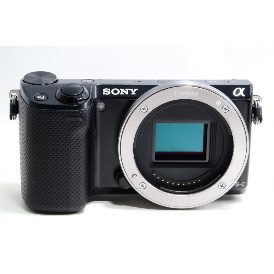 SONY ソニー NEX-5R ブラック ボディ 美品 SDカードストラップ SONY ソニー NEX-5R ブラック ボディ 美品 SDカードストラップ