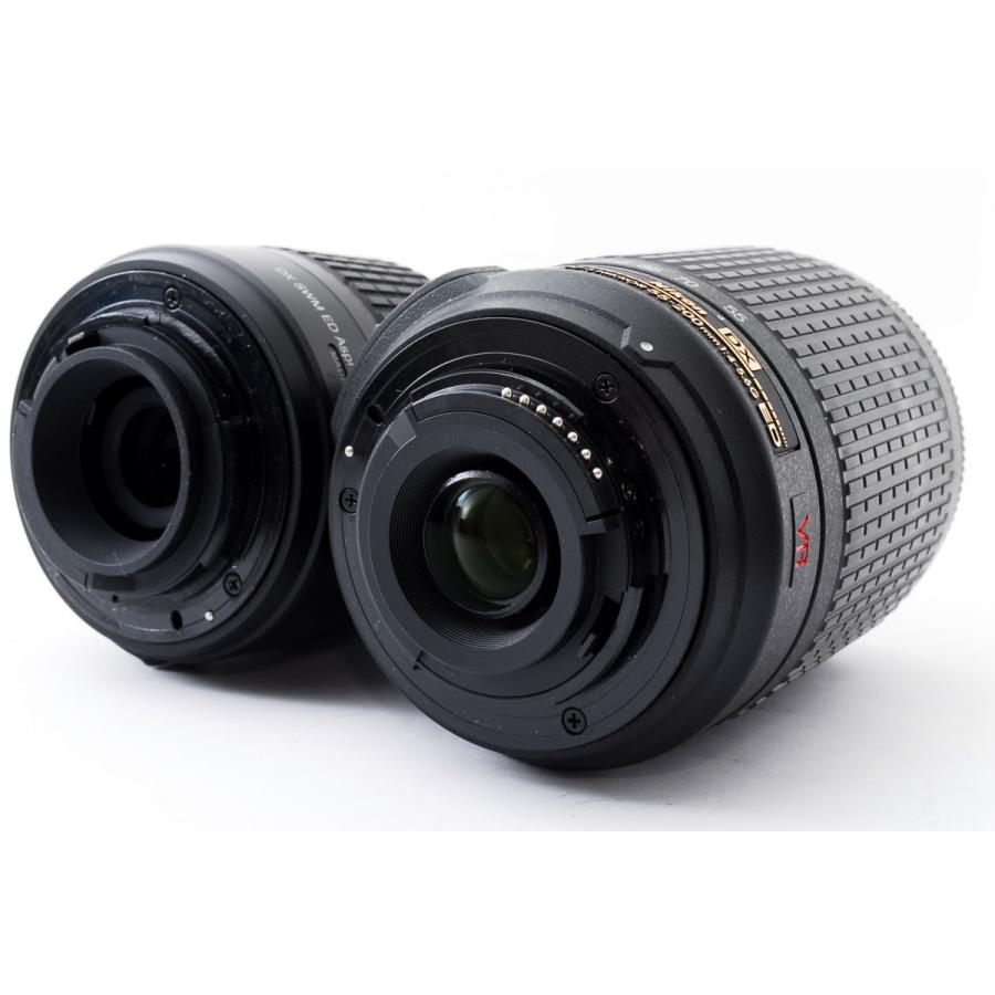 【返品保証・動作良好】Nikon D3200 レンズ美品セット ニコン Nikon D3200 ダブルズームセット レッド 美品 一眼レフSD